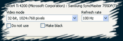 screensaver display settings