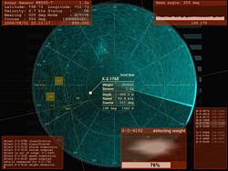 Sonar Screensaver screenshot: operation