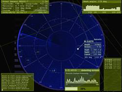 Sonar Screensaver screenshot: operation